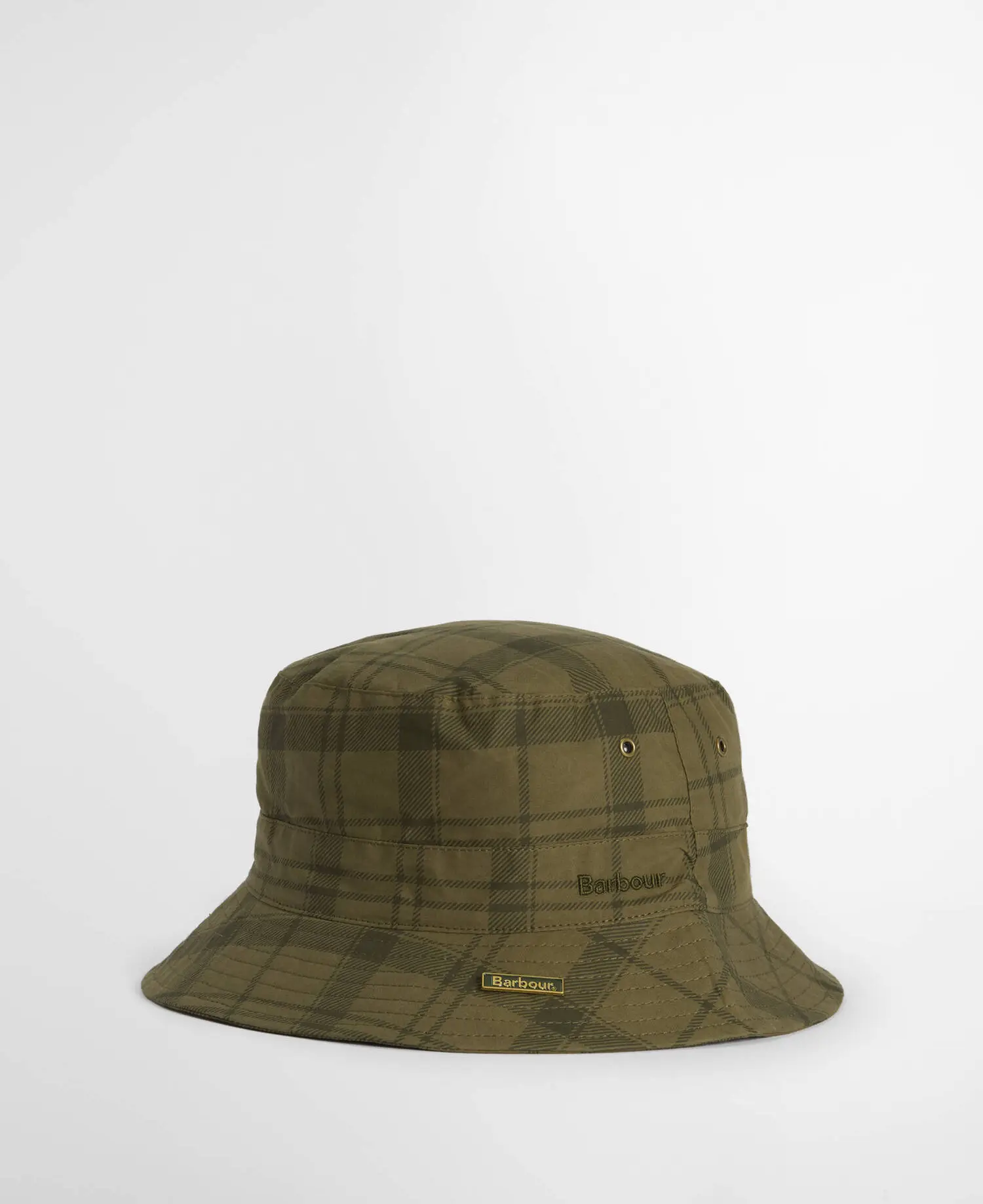 Barbour Cappello Da Pescatore Transport in Tartan Dusky Green Tartan (6)
