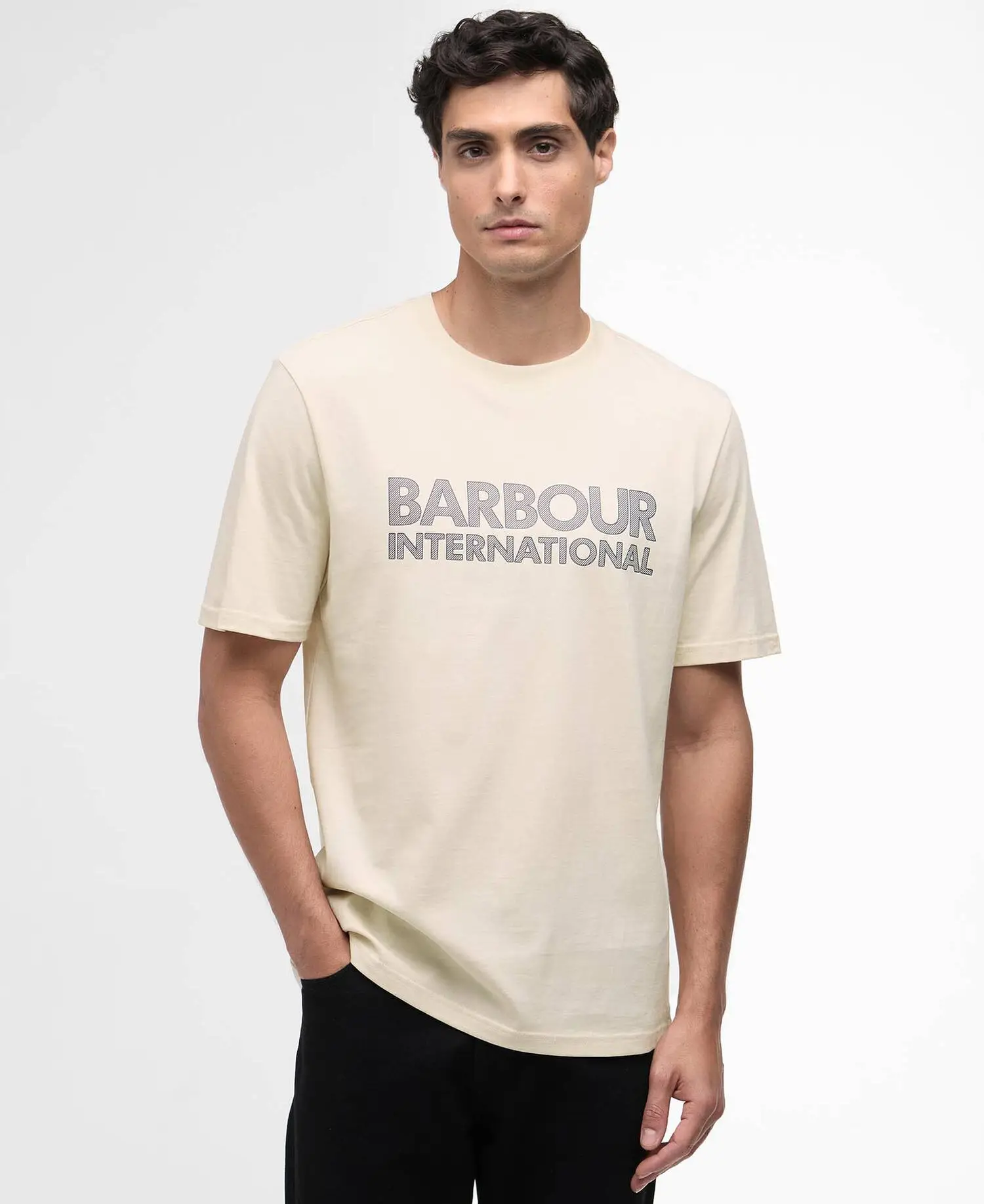 Barbour Essential Graphic T Shirt Calico White (4)