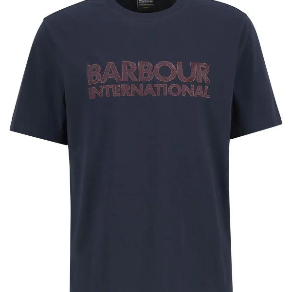 Barbour Essential Graphic T Shirt Navy (1)