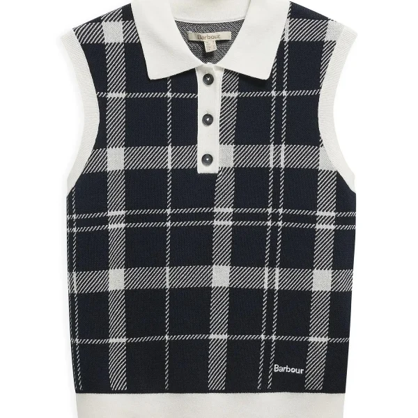 Barbour Gilet in Maglia Con Motivo Tartan Allerdale (1)