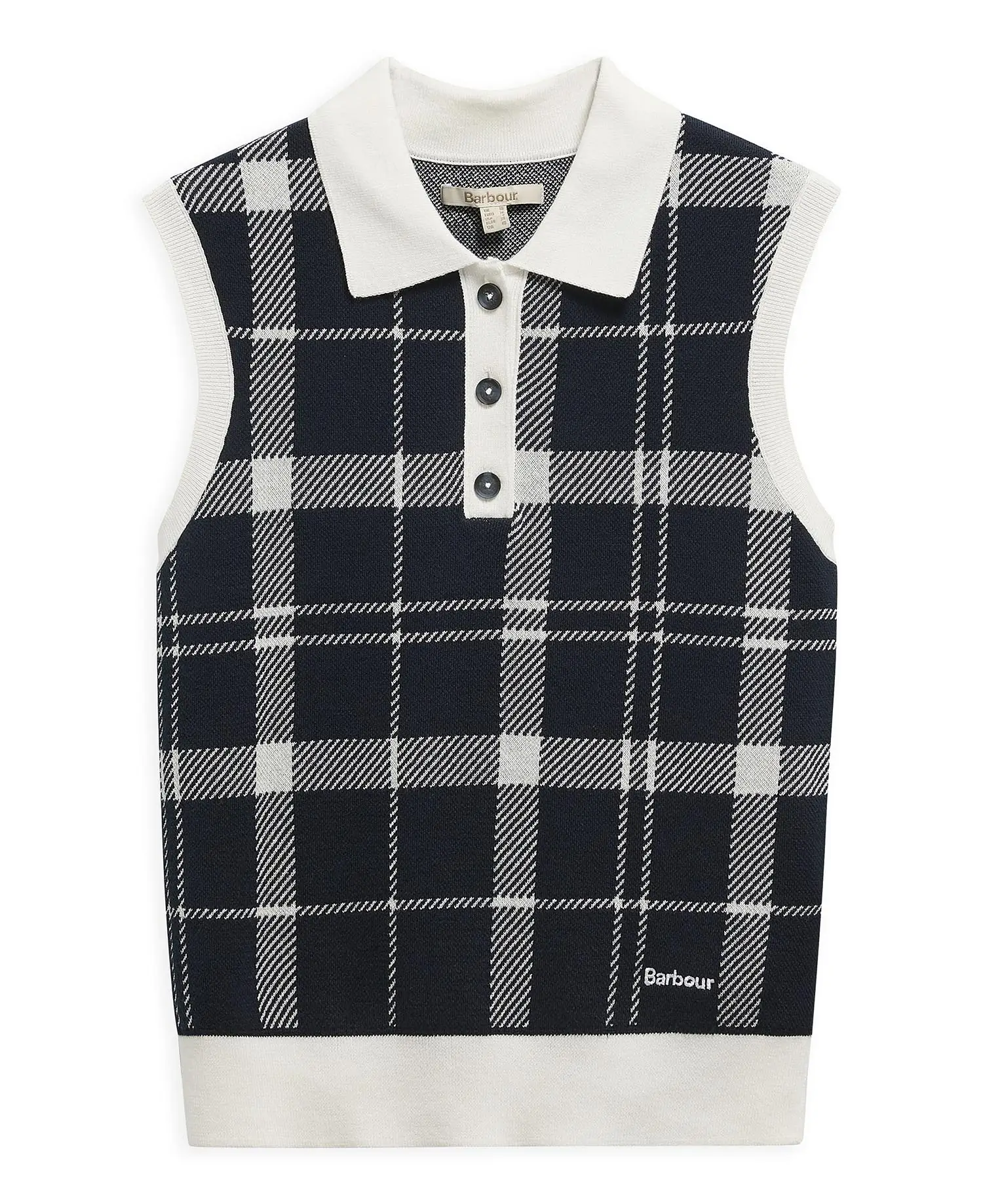 Barbour Gilet in Maglia Con Motivo Tartan Allerdale (1)