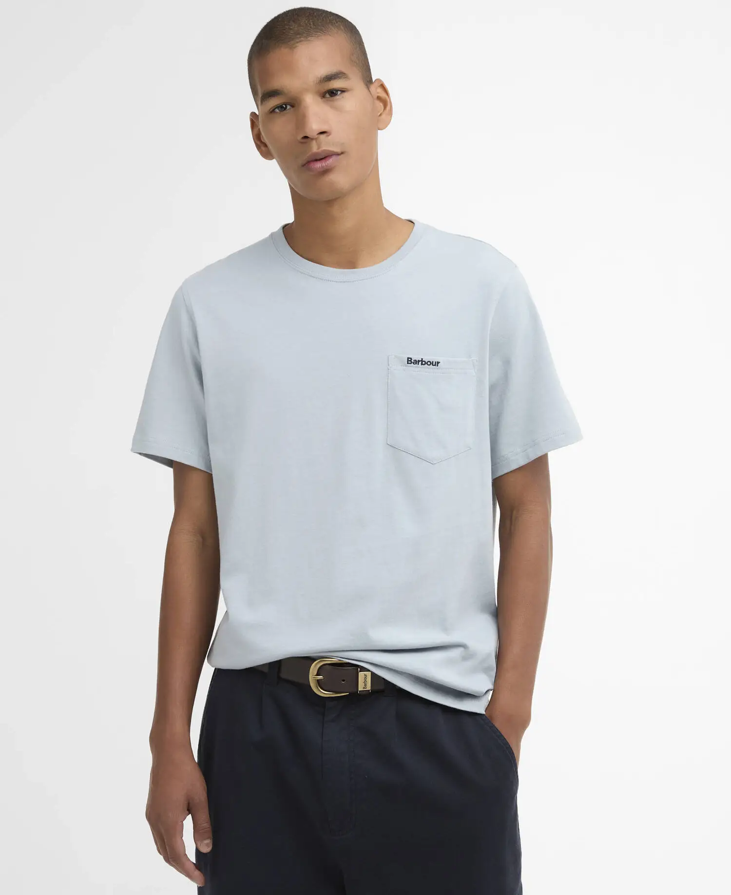 Barbour Langdon Pocket T Shirt Blue Haze (3)