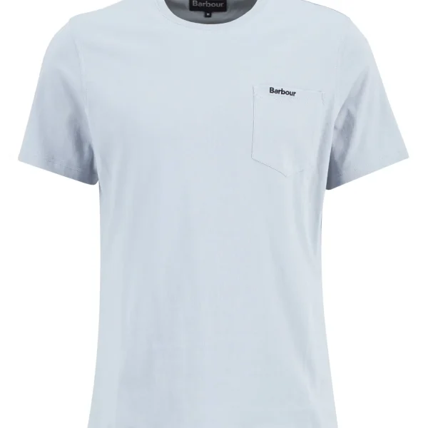 Barbour Langdon Pocket T Shirt Blue Haze (4)