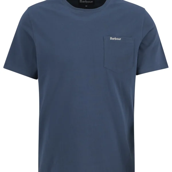 Barbour Langdon Pocket T Shirt Dusk Blue (1)