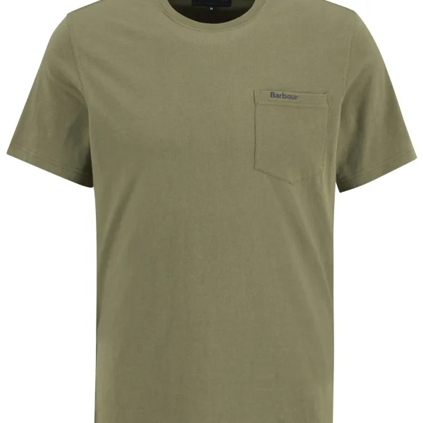 Barbour Langdon Pocket T Shirt Grey Olive (5)
