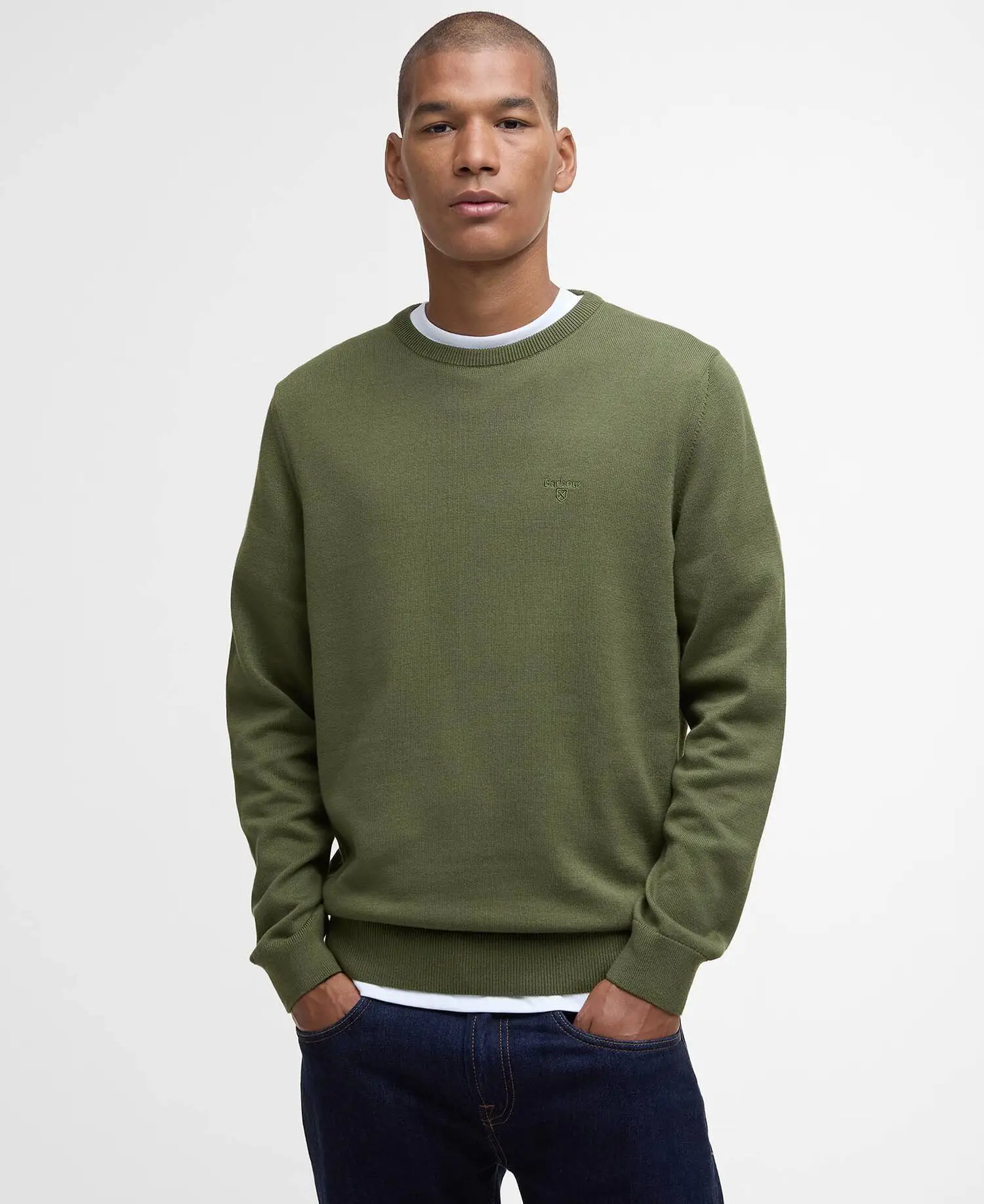 Barbour Maglione Girocollo in Cotone Pima (5)