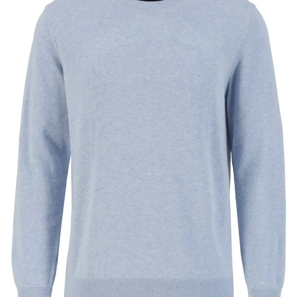 Barbour Maglione Girocollo in Cotone Pima Blue Haze (1)