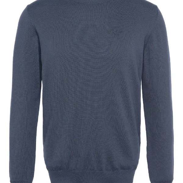 Barbour Maglione Girocollo in Cotone Pima Classic Navy (1)