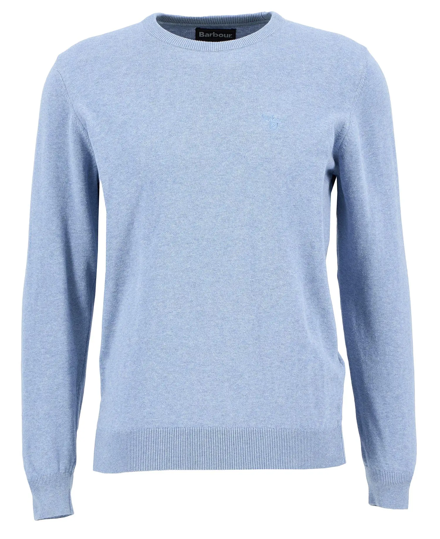 Barbour Maglione Girocollo in Cotone Pima Dark Chambray (6)