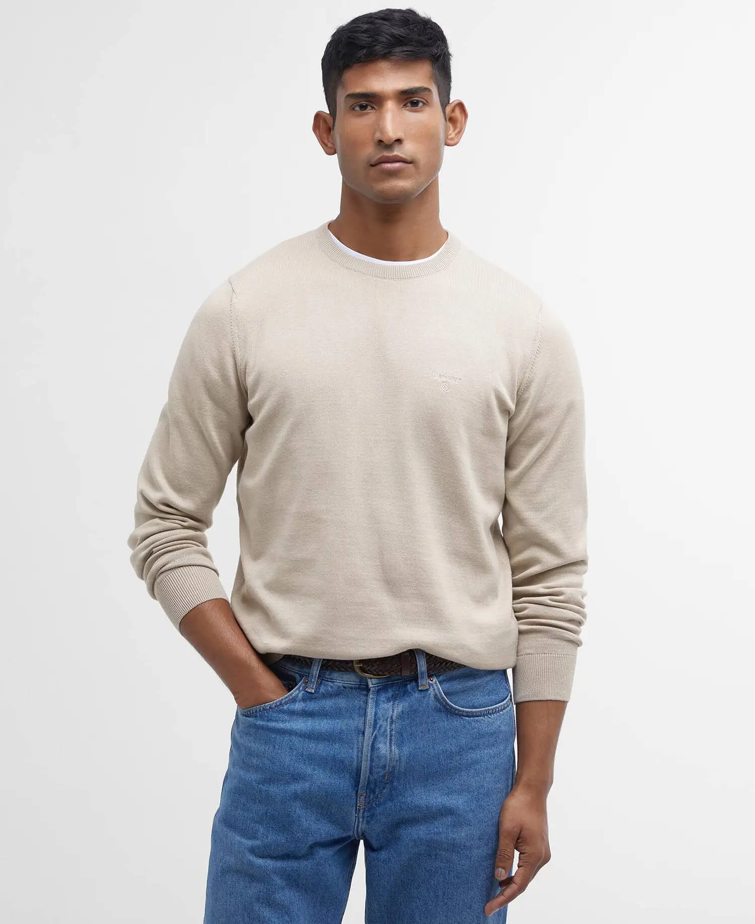 Barbour Maglione Girocollo in Cotone Pima Mist (5)