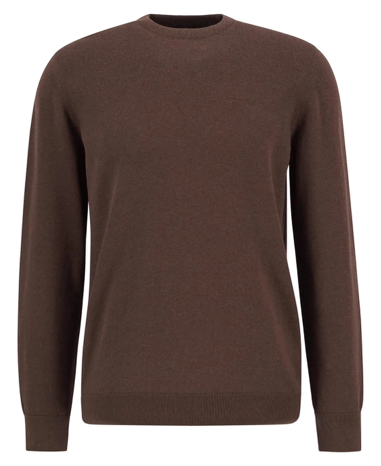 Barbour Maglione Girocollo in Cotone Pima Umber (1)