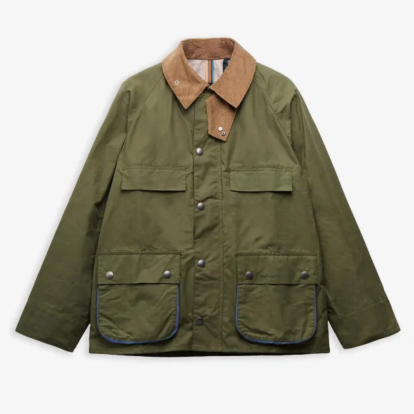 Paul Smith Loves Barbour Sugarlump Bedale Casual Jacket Army (9)