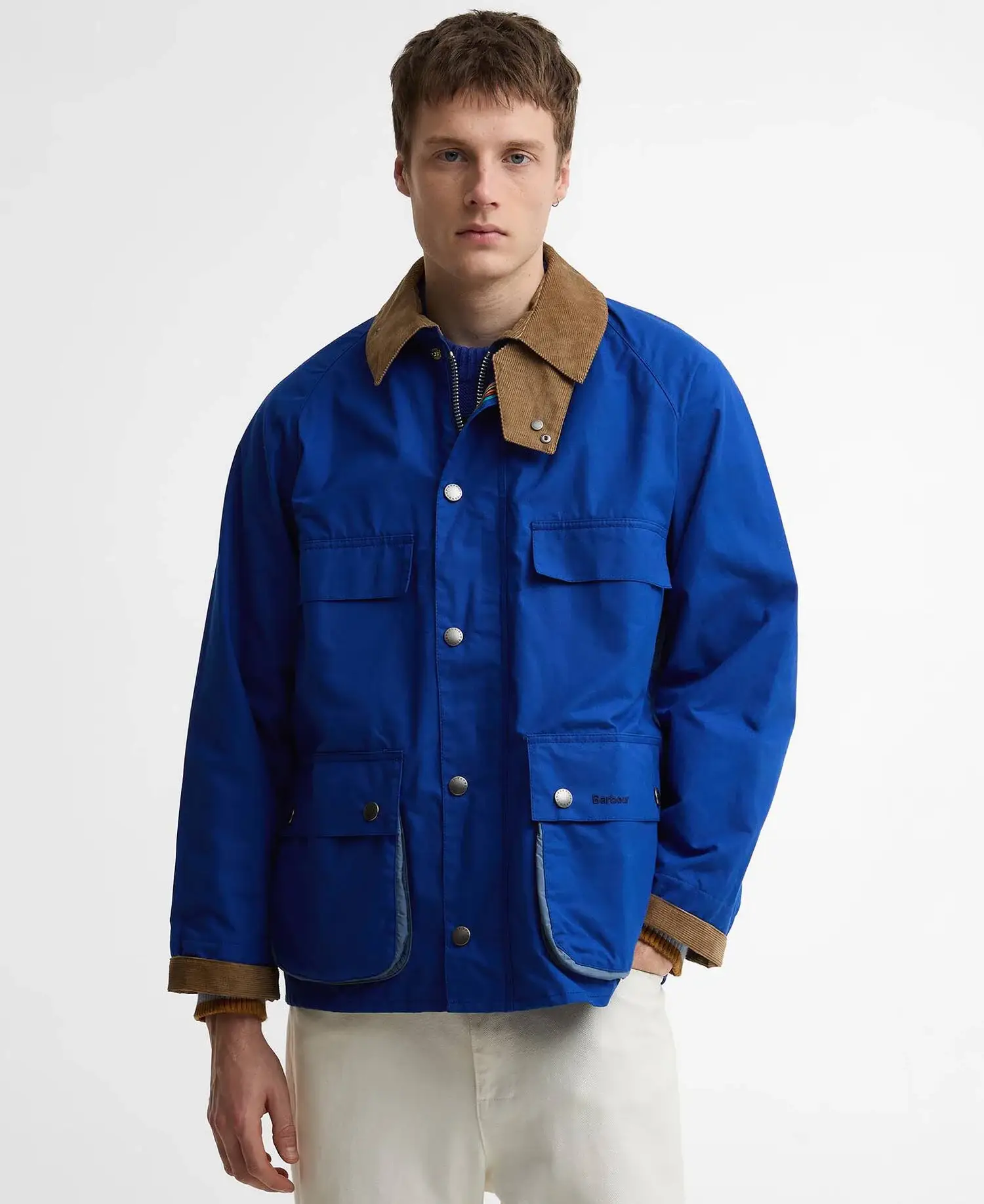 Paul Smith Loves Barbour Sugarlump Bedale Casual Jacket Royal (8)