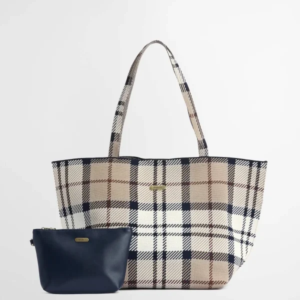 Barbour Borsa Tote Grande in Tartan Layla (1)