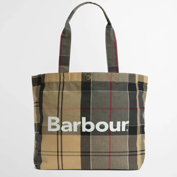Barbour Borsa Tote Telfield in Tartan (1)