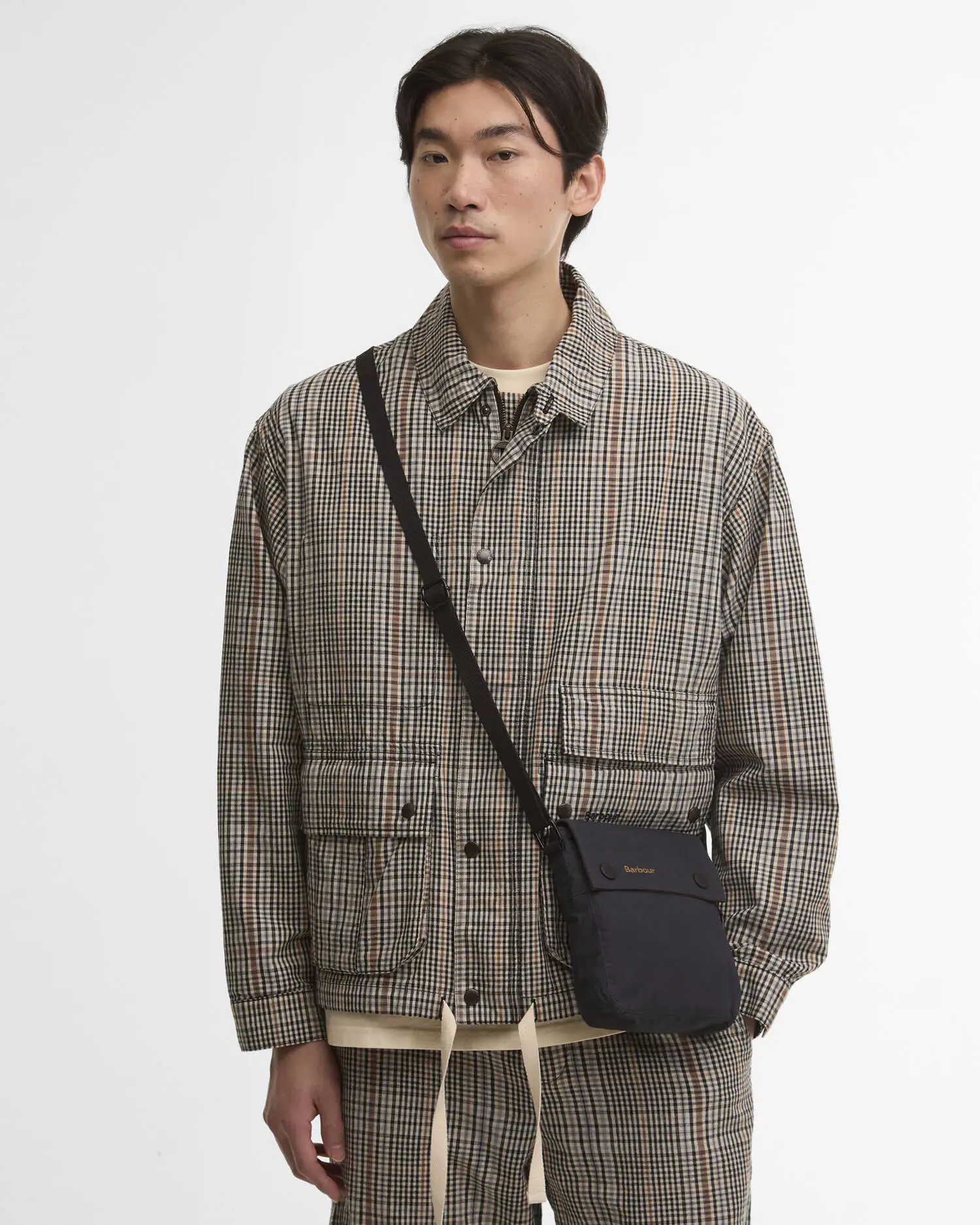 Barbour Borsa a Tracolla Transport Navy (9)