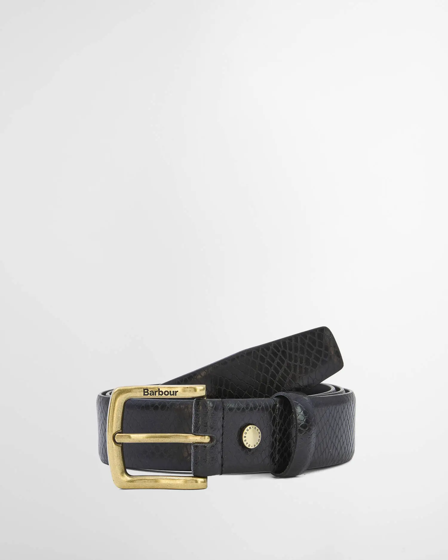 Barbour Cintura in Pelle Jaspar Black (1)