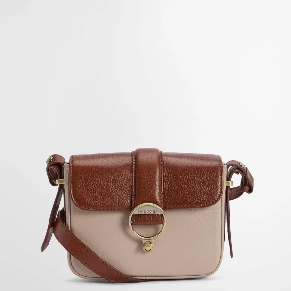 Barbour Mini Borsa a Tracolla in Pelle Rosa (1)