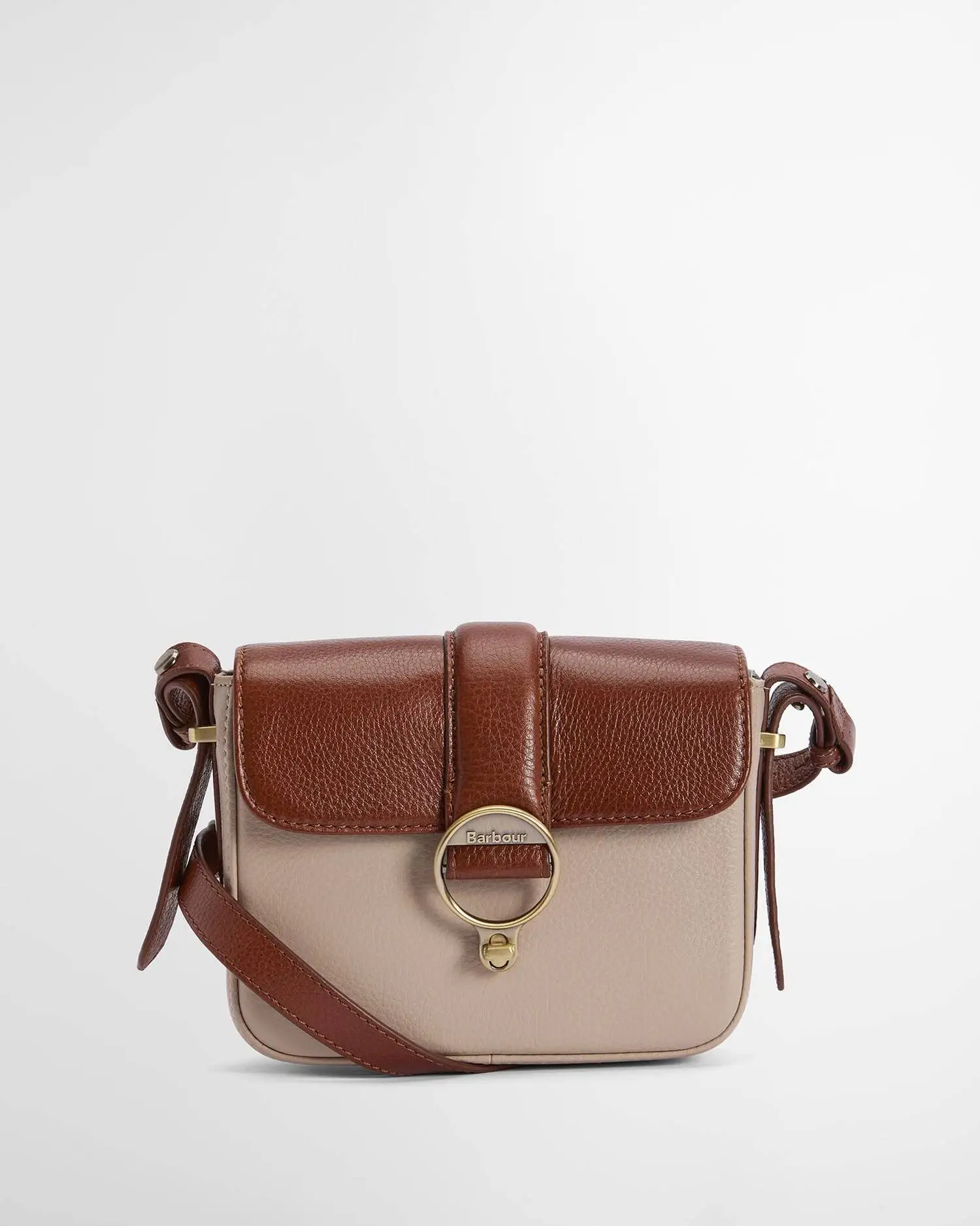 Barbour Mini Borsa a Tracolla in Pelle Rosa (1)
