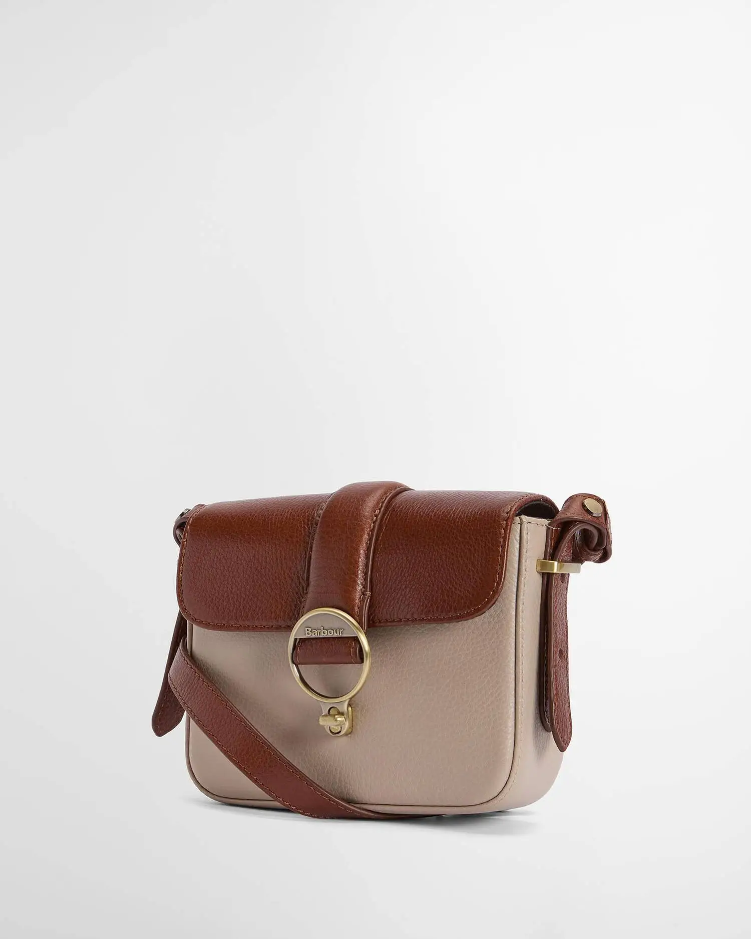 Barbour Mini Borsa a Tracolla in Pelle Rosa (6)