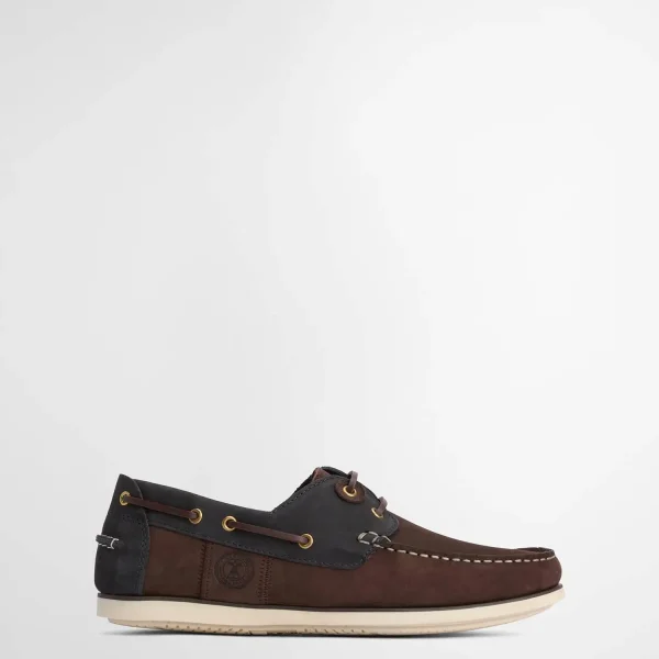  Barbour Scarpe Da Barca Wake BrownNavy (1)