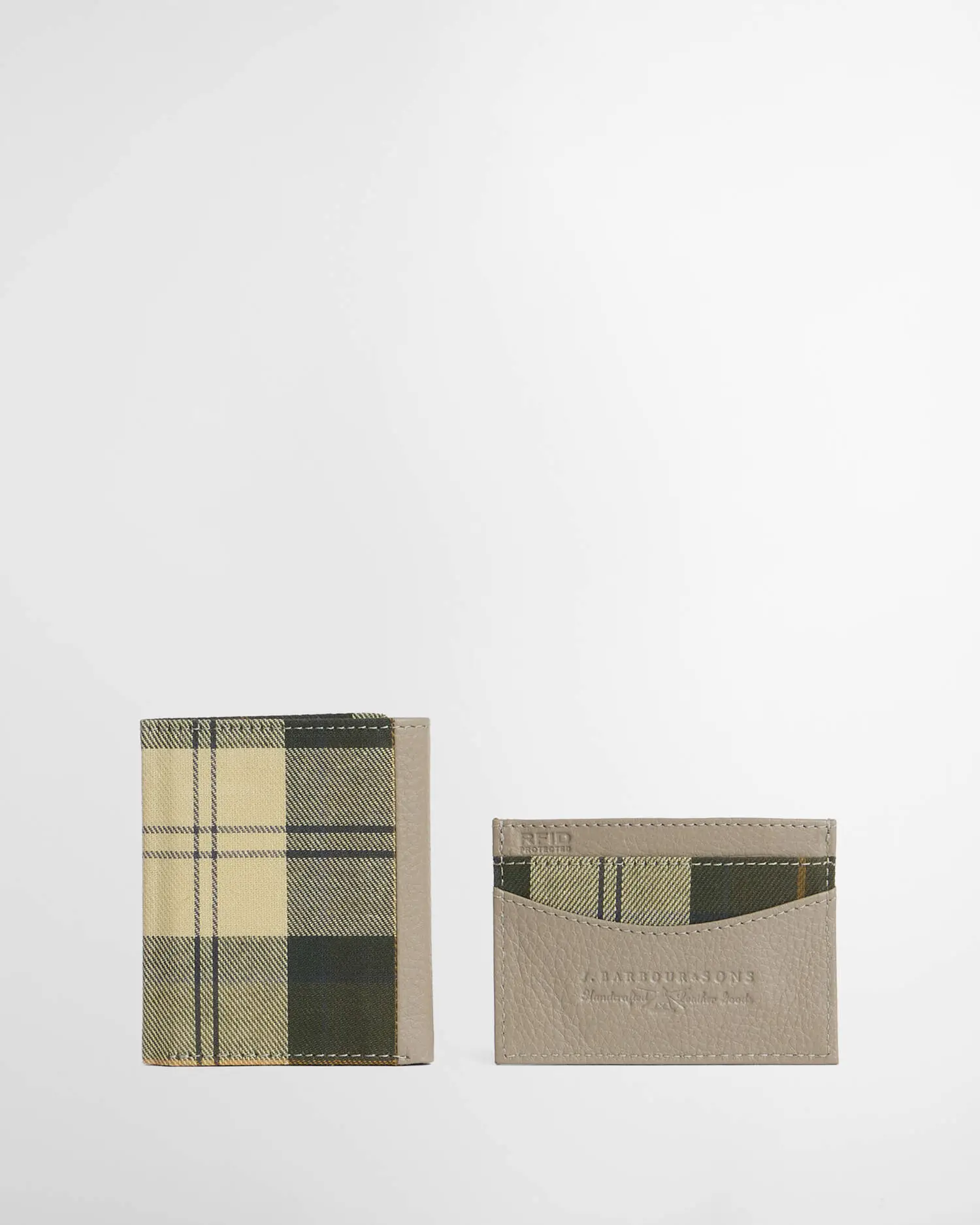 Barbour Set Regalo Con Portafoglio Trifold E Portacarte in Pelle Cresswell (7)