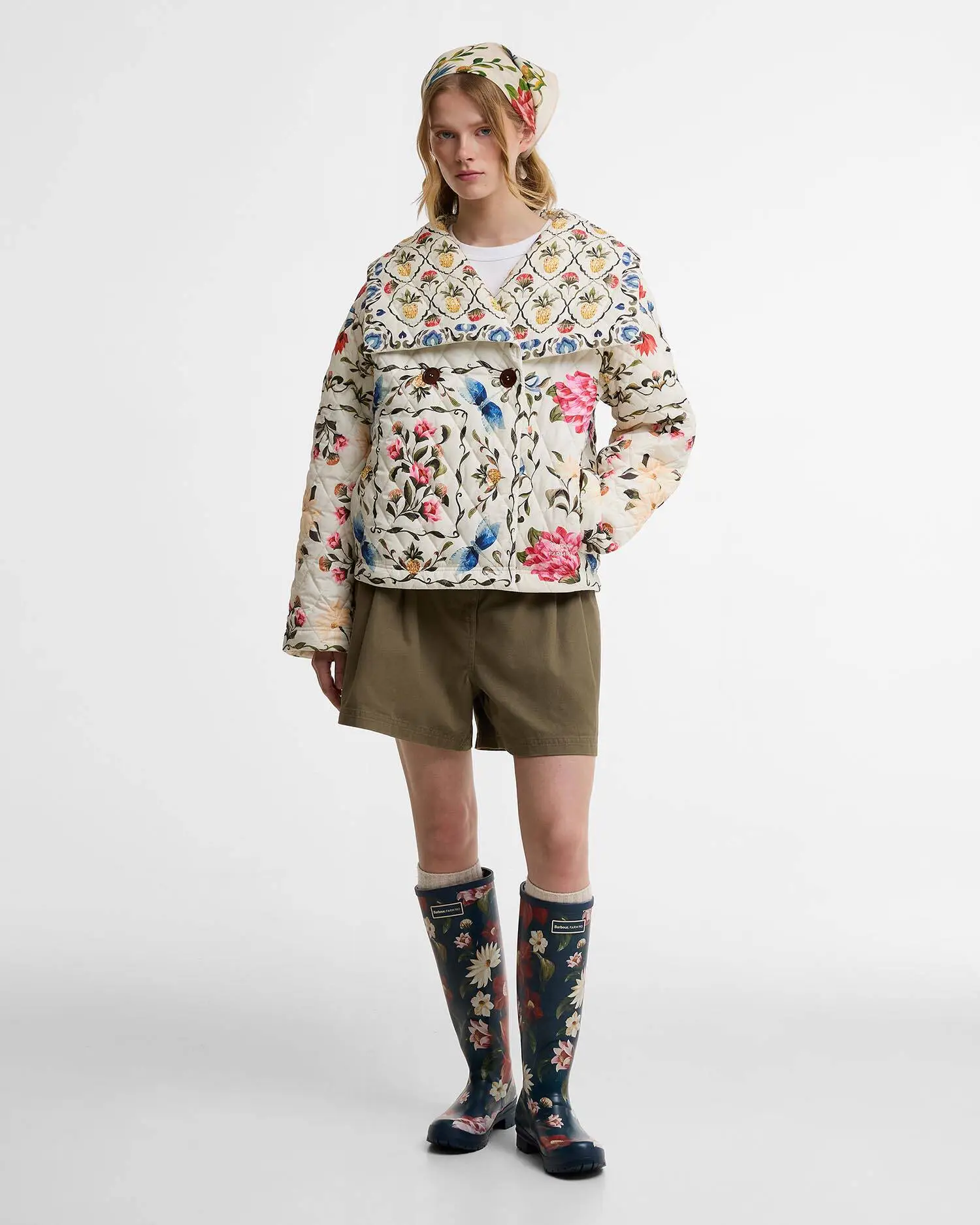 Stivali in Gomma Wild Flower Barbour X Farm Rio (6)